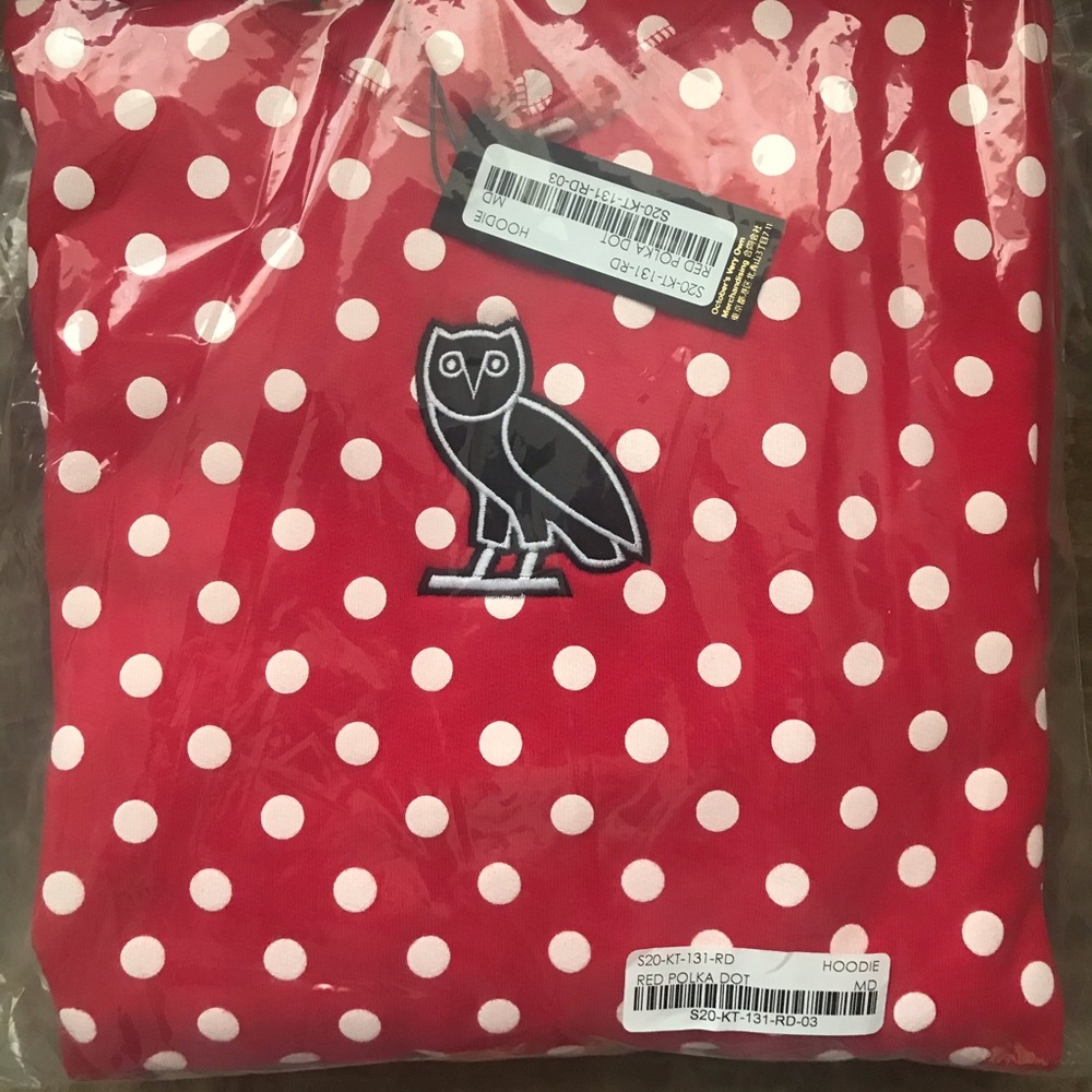 October’s very own red polka dot hoodie!